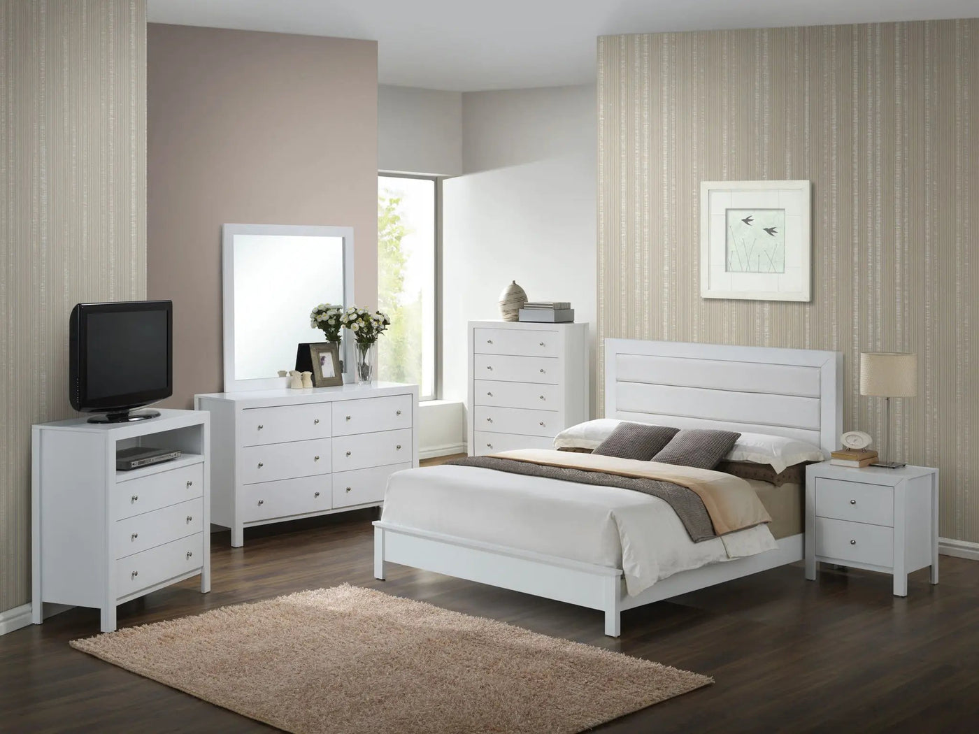 Transitional Modern Design Bed by HouseOfZazla