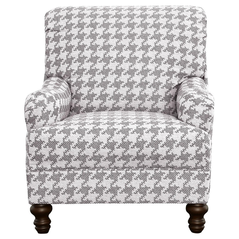 Glenn Upholstered English Arm Accent Chair Grey by Unique Piece Furniture