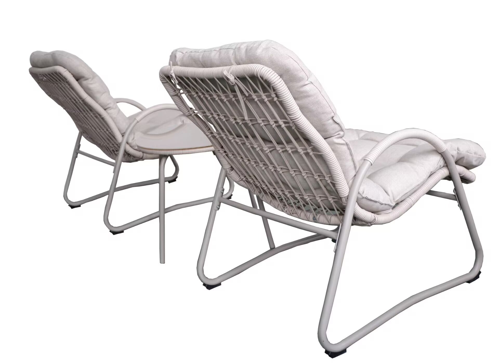 Outdoor Iron Framed Wicker 3-Piece Patio Set by HouseOfZazla