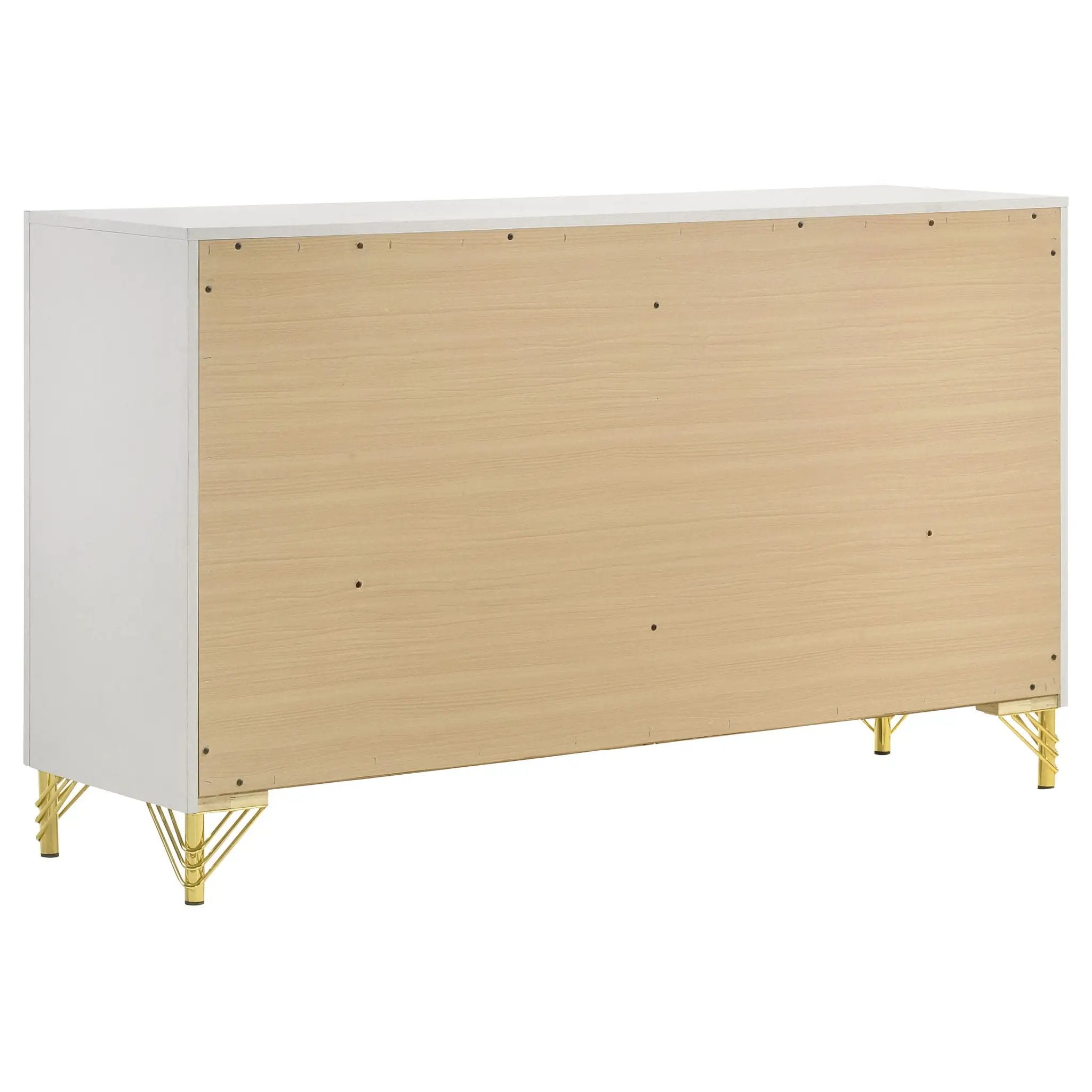 Lucia 6-drawer Dresser Cabinet White by Unique Piece Furniture