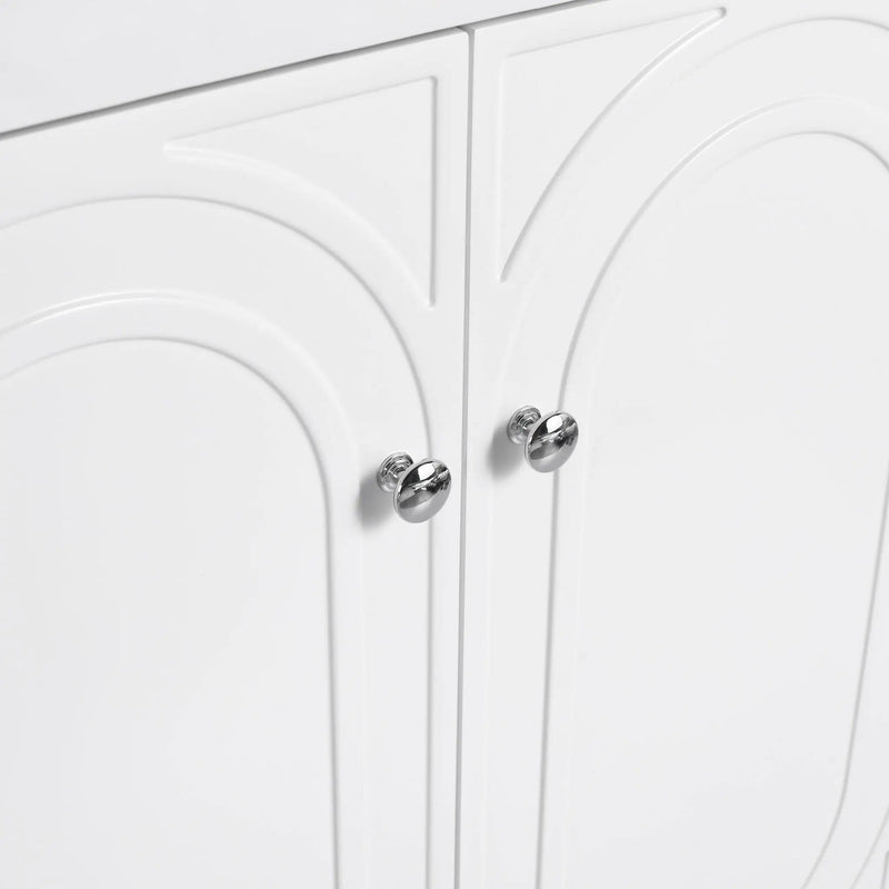 Modern Freestanding Bathroom Vanity With Soft Close Cabinet Doors by HouseOfZazla