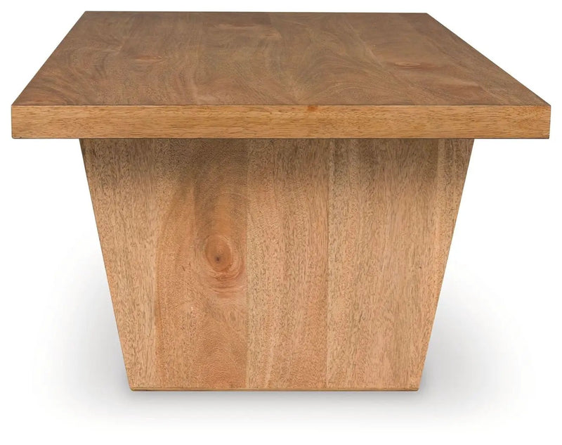 Kristiland - Rectangular Cocktail Table - Light Brown by Unique Piece Furniture