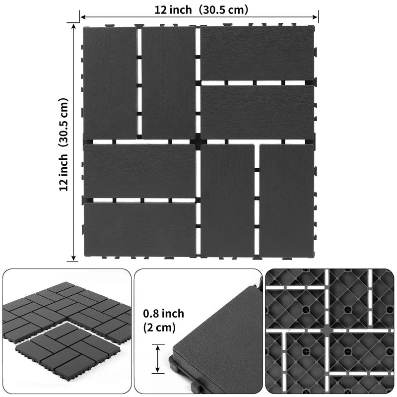 Plastic Interlocking Decking Tiles - Perfect for Any Outdoor Space by HouseOfZazla