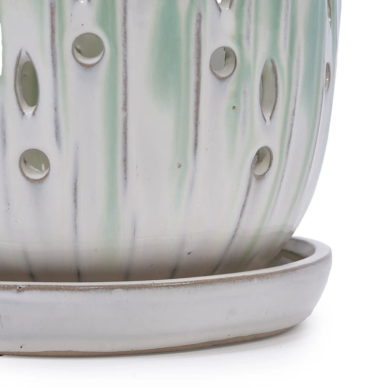 Set of 2 Ceramic Flowerpots with Drainage Hole by HouseOfZazla