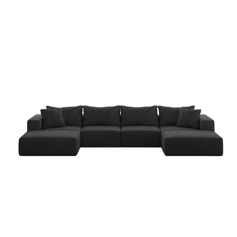 Oversized Sponge Cloud Sofa - Modern Sectional Couch Set by HouseOfZazla