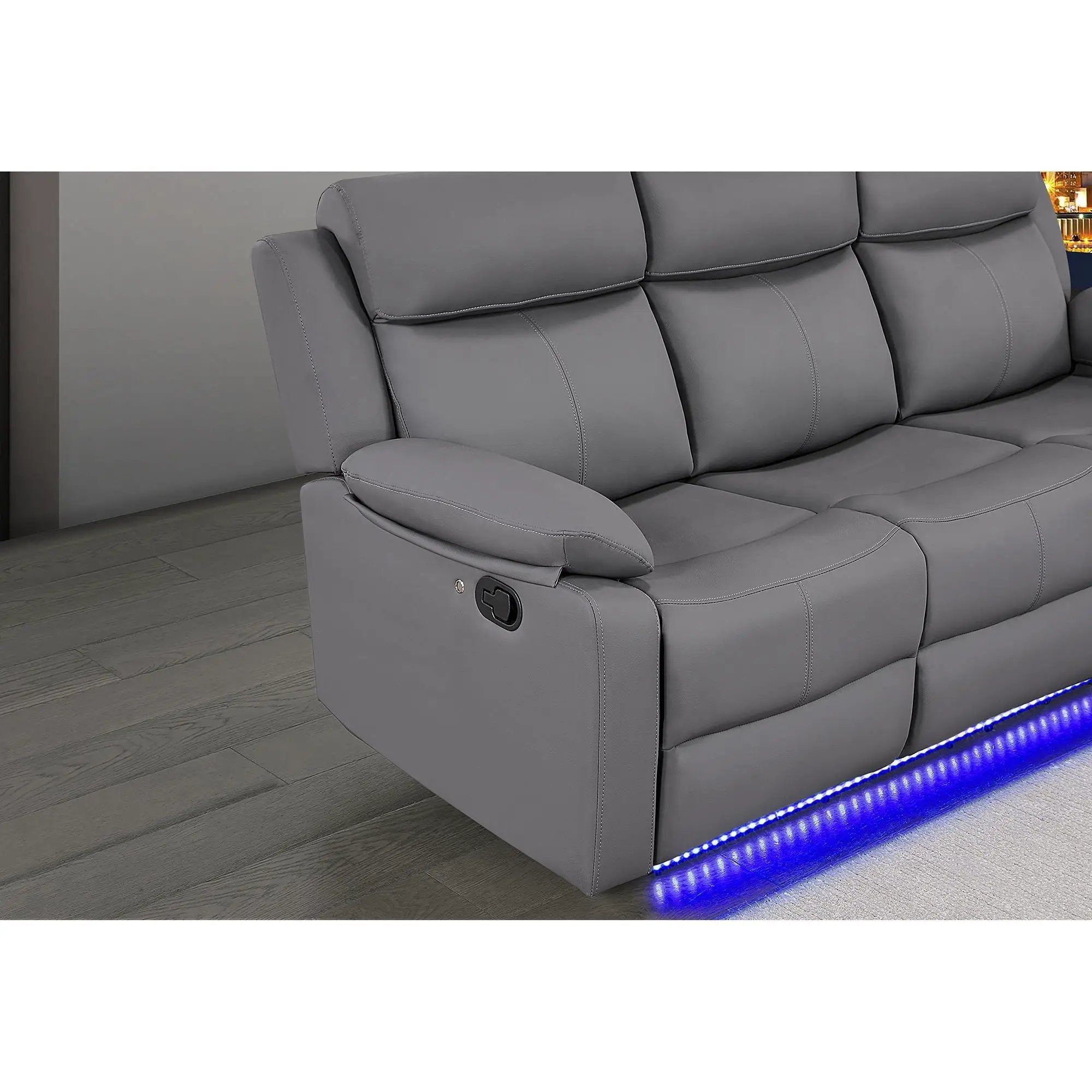 Blanche - Reclining Sofa With LED Lights by Unique Piece Furniture