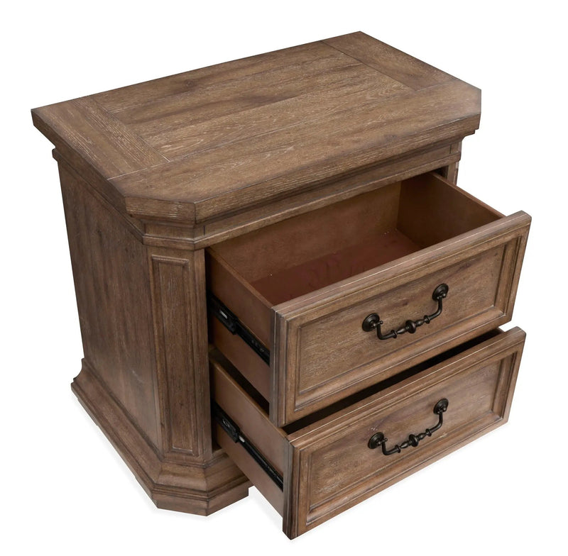 Adler Court - Drawer Nightstand - Florentine Walnut by Unique Piece Furniture