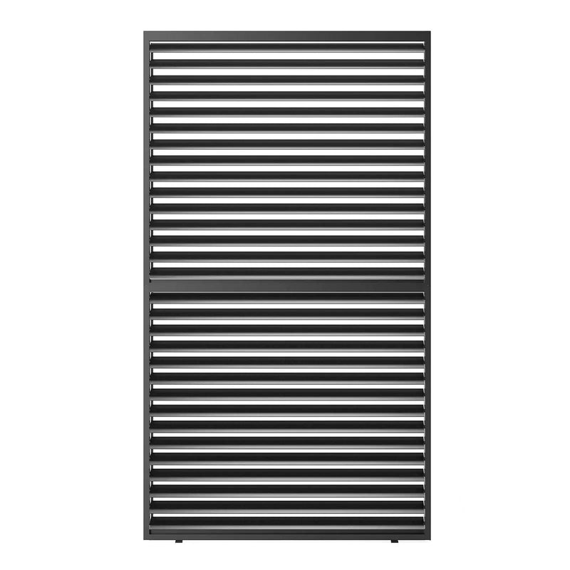 Louver Grille 1 / 3 10Ft Frame & Louvers - Black by Unique Piece Furniture