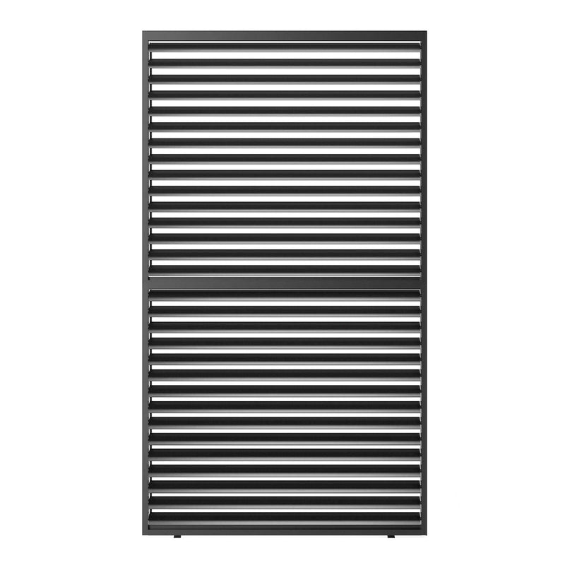 Louver Grille 1 / 3 10Ft Frame & Louvers - Black by HouseOfZazla