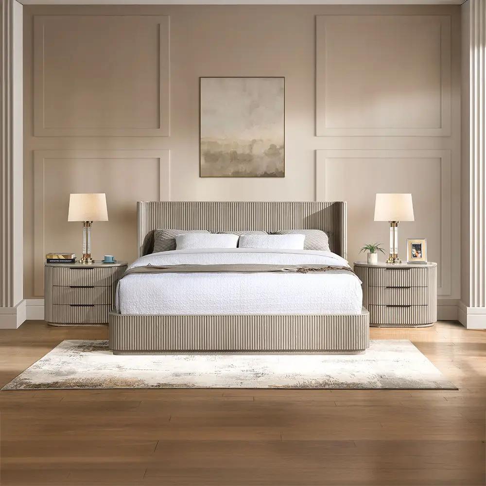 Leanna - Nightstand With USB Port - Light Oak by Unique Piece Furniture