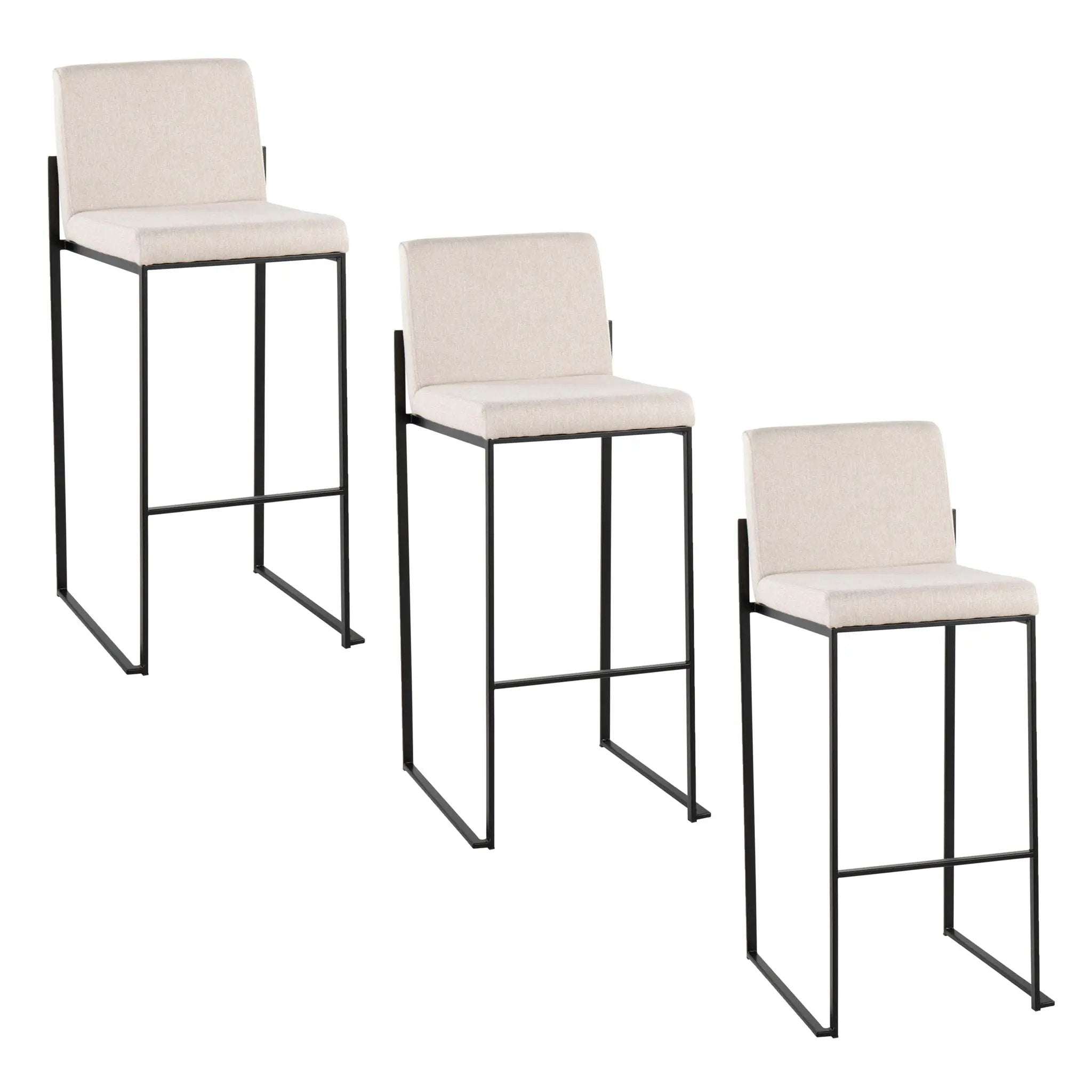 Fuji - Contemporary High Back Barstool Elegant Design by HouseOfZazla
