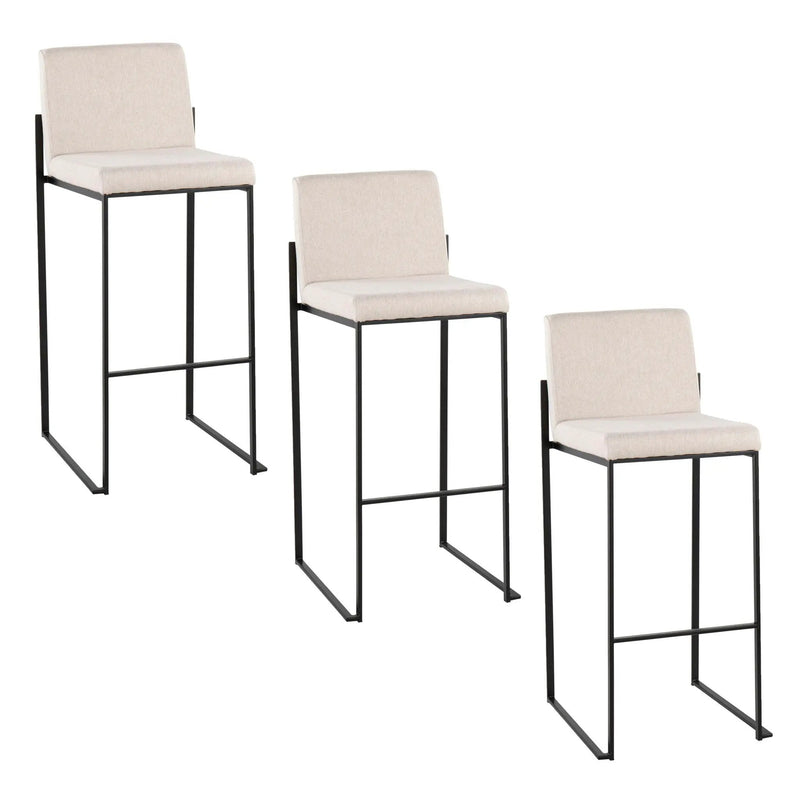 Fuji - Contemporary High Back Barstool Elegant Design by HouseOfZazla