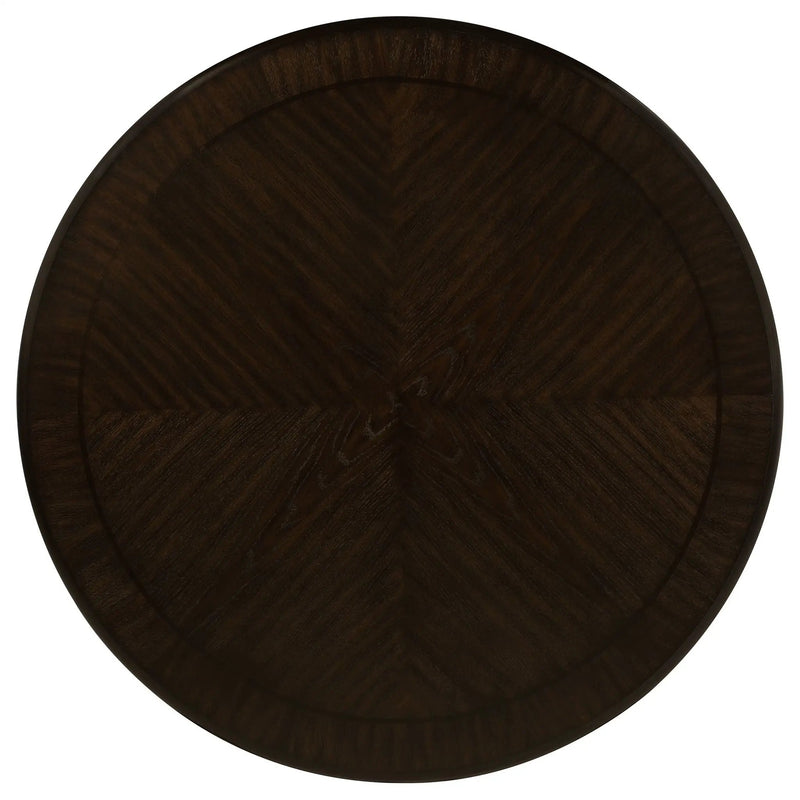 Twyla 5-piece 60-inch Round Wood Dining Table Set Dark Cocoa by Unique Piece Furniture