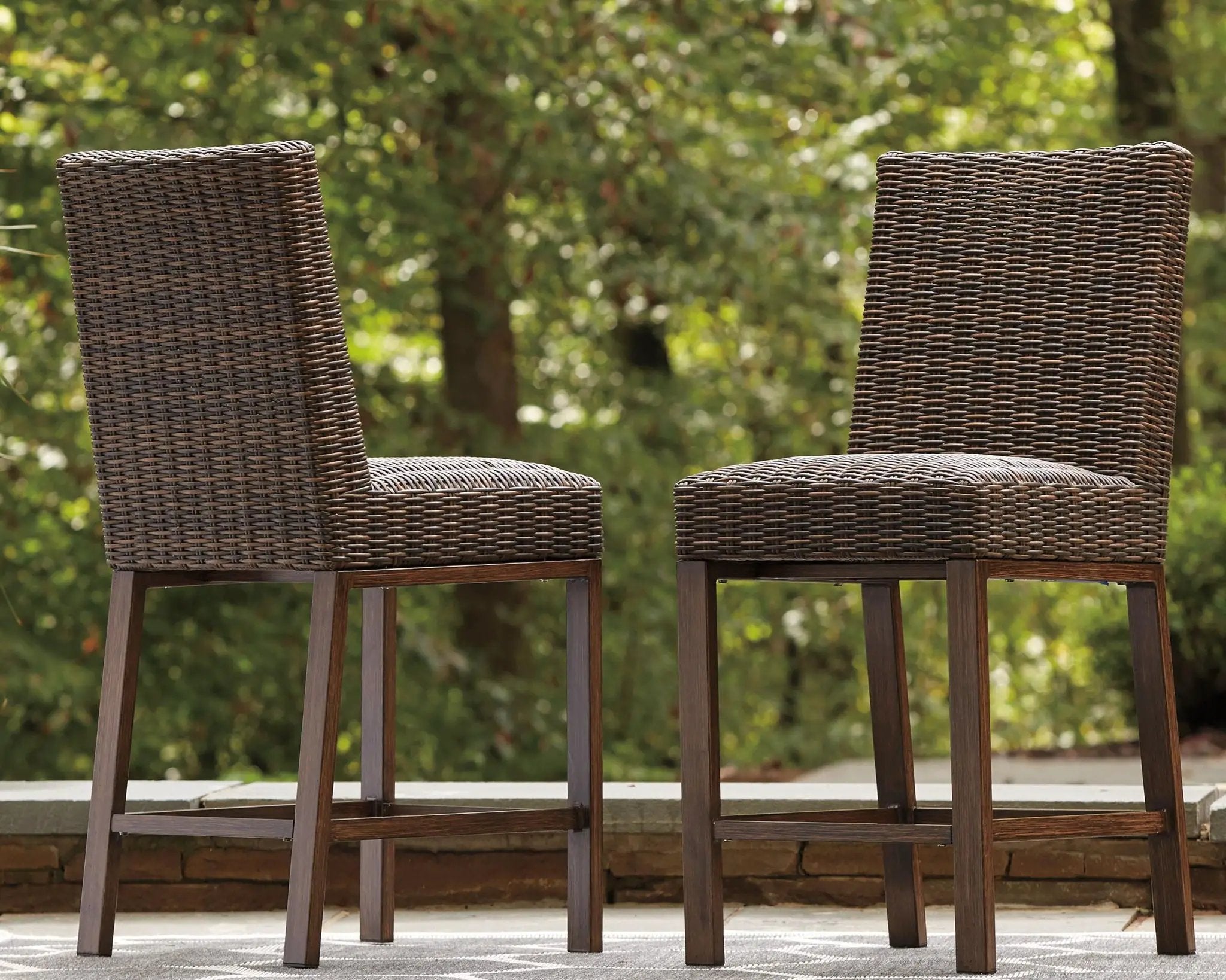 Paradise Trail - Barstool (Set of 2) - Medium Brown by Unique Piece Furniture