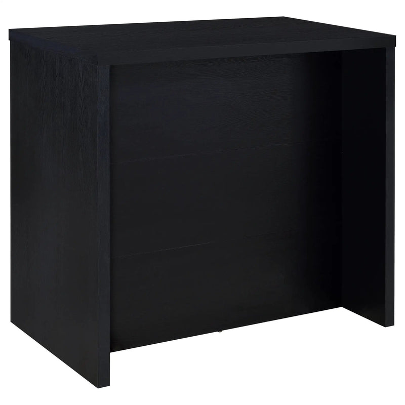 Topanga Engineered Wood Freestanding Home Bar Black by Unique Piece Furniture