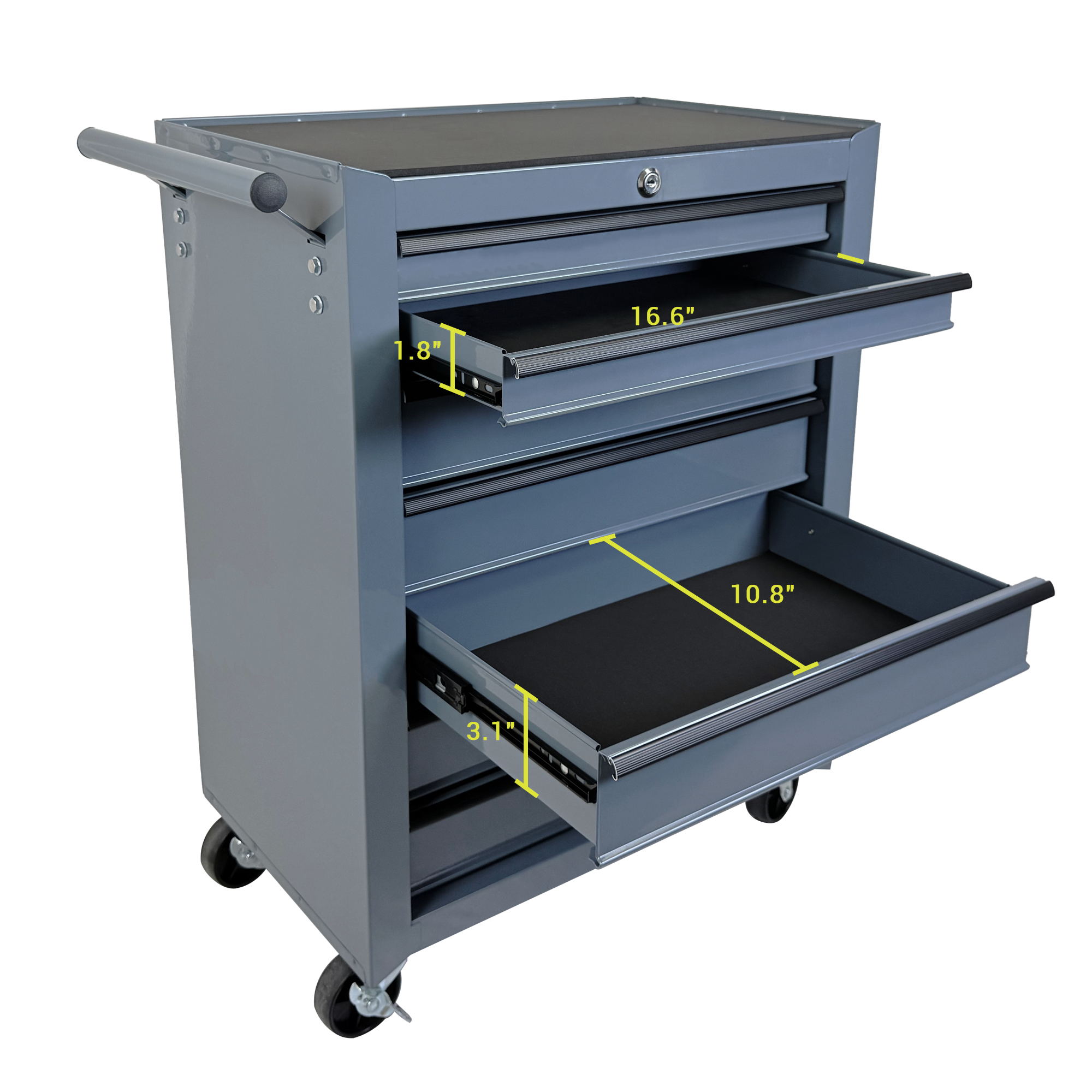 Rolling Metal Tool Chest with 7 Drawers, 20" Steel Cabinet by HouseOfZazla
