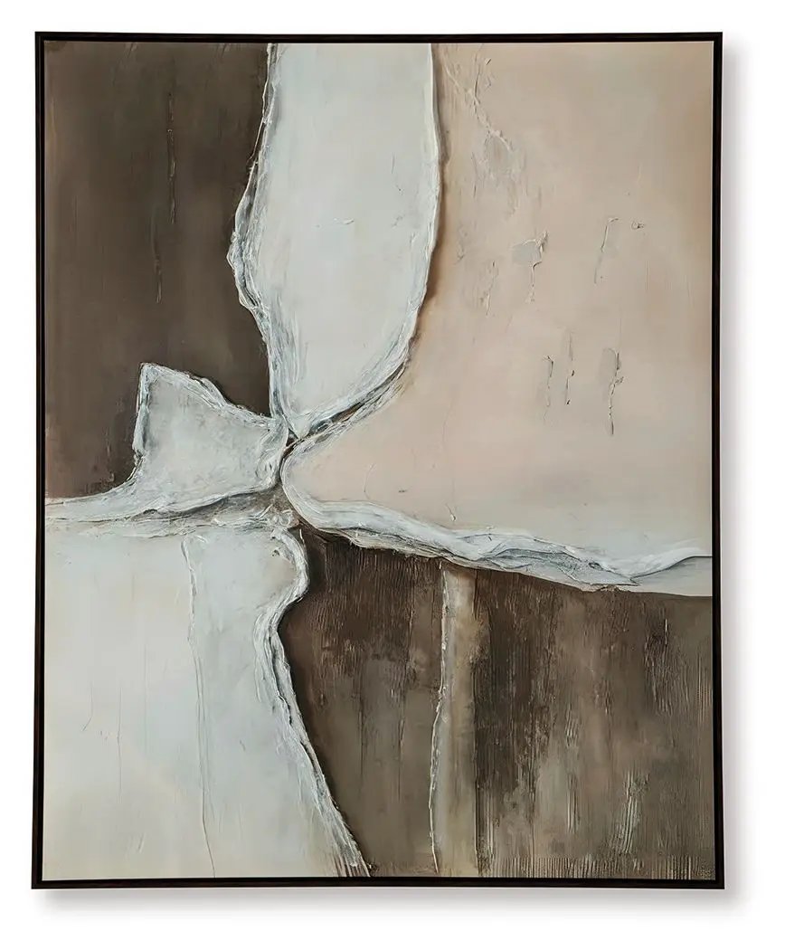 Junward - Wall Art - Brown / Tan / White by Unique Piece Furniture
