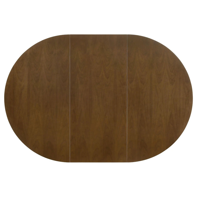 Jedda 5-piece Oval Dining Table Set Dark Walnut by Unique Piece Furniture