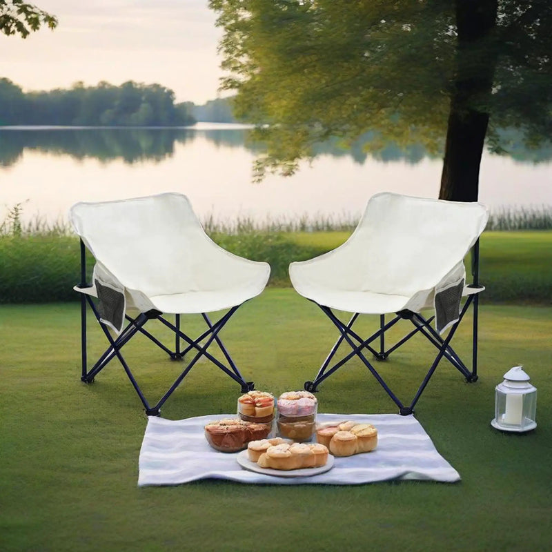 Portable Folding Camping Chairs With Carry Bag (Set of 2) by Unique Piece Furniture