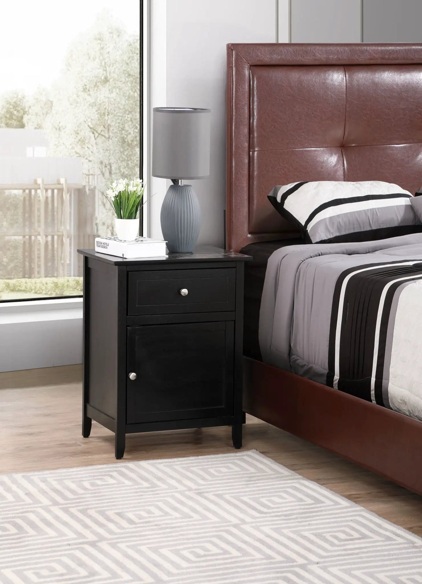 1 Drawer / 1 Door Nightstand by HouseOfZazla