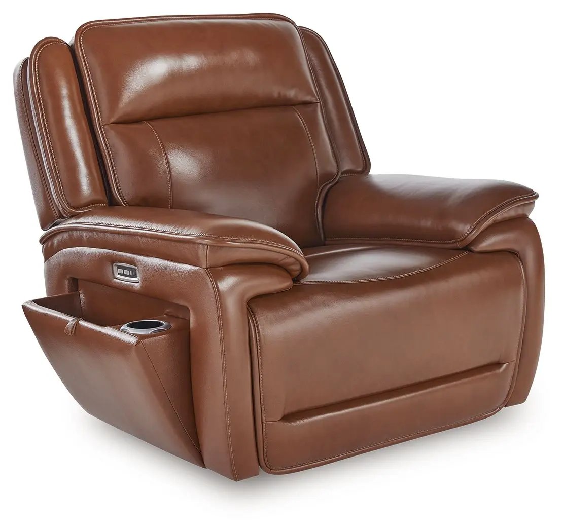 Healy Pier - Power Recliner / Adj Headrest - Chocolate by Unique Piece Furniture