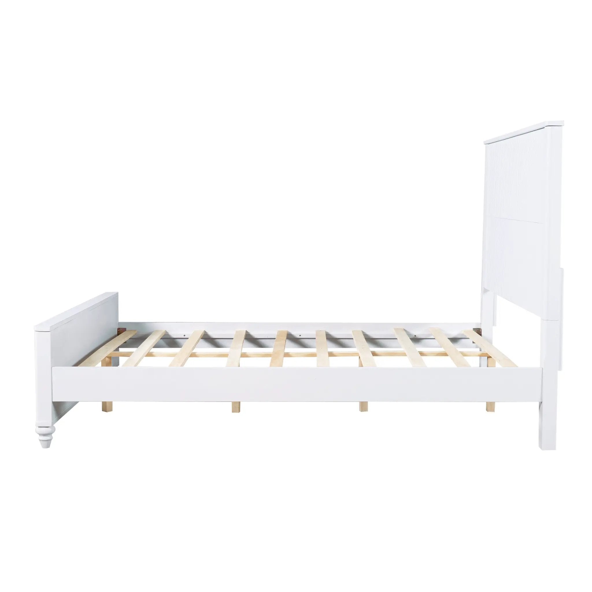 White Queen Size Bed Frame by HouseOfZazla