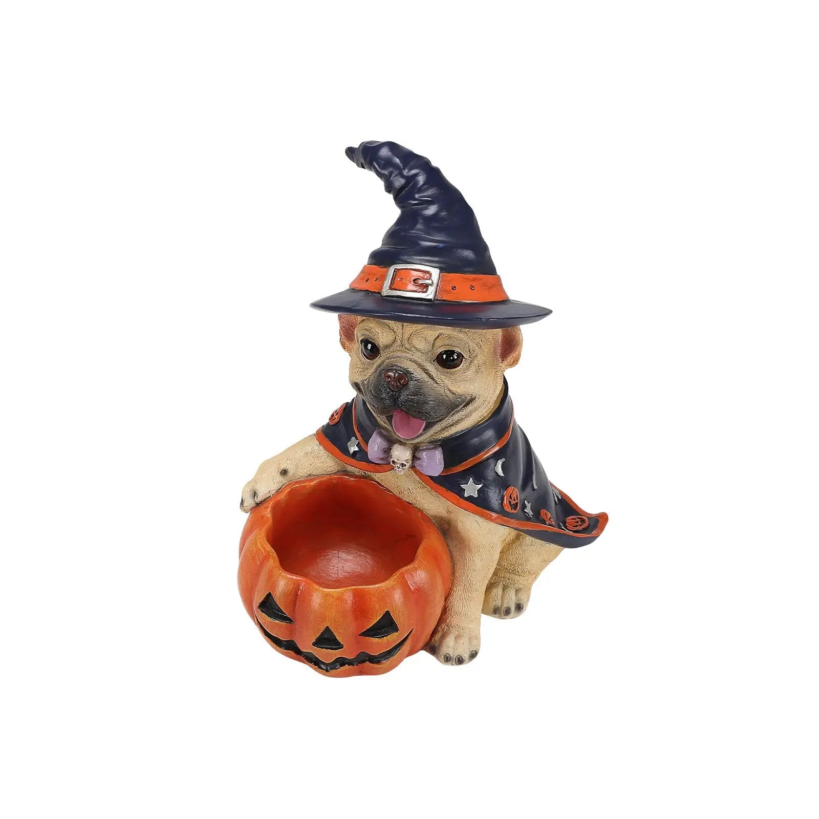 Halloween French Bulldog Witch Puppy Figurine by HouseOfZazla