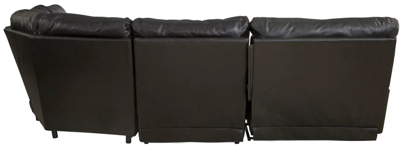 Como - 5 Piece Italian Leather Match Reclining Sectional by Unique Piece Furniture