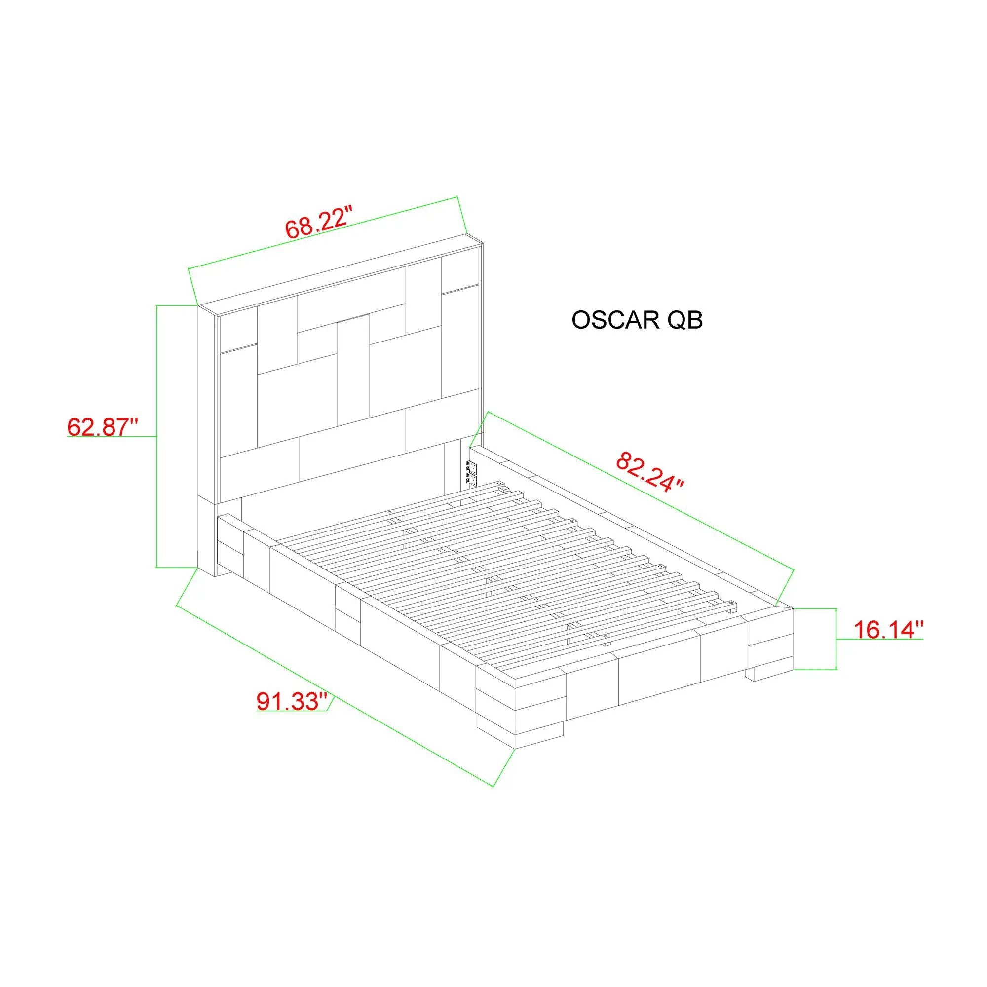 Yaris - Contemporary Bed With Wireless Charging And LED Lights