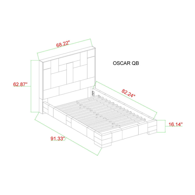 Yaris - Contemporary Bed With Wireless Charging And LED Lights by Unique Piece Furniture