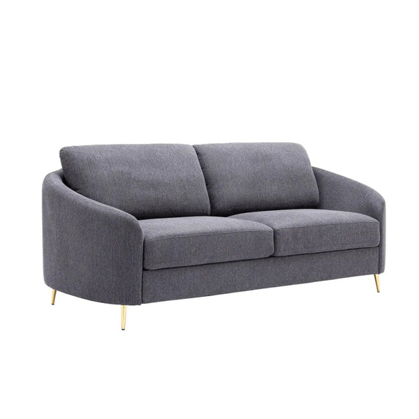 Yuina Linen Sofa in Gray