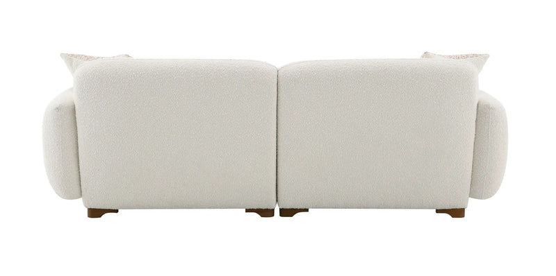 Darius - Boucle Sofa With 2 Toss Pillows - Beige by Unique Piece Furniture