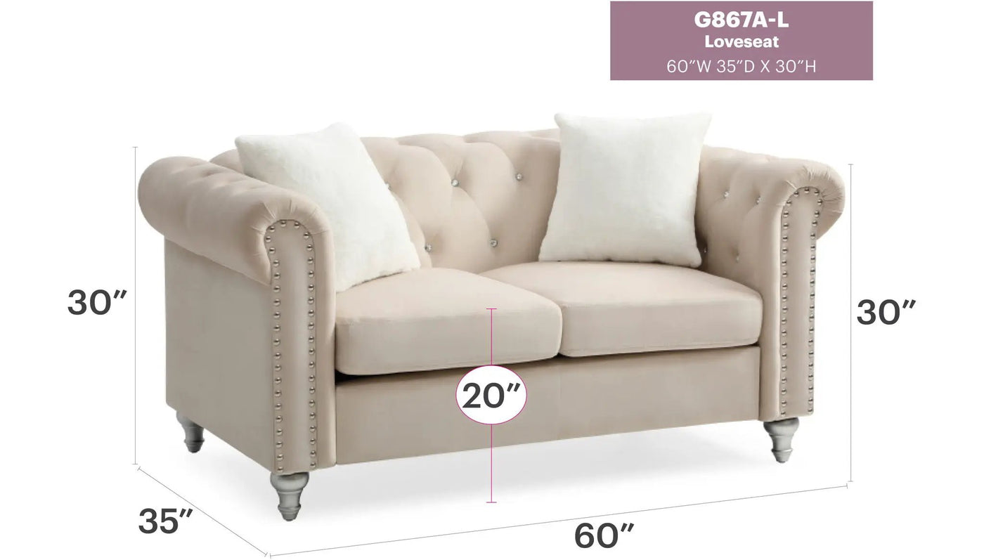 Stylish Contemporary Loveseat by HouseOfZazla