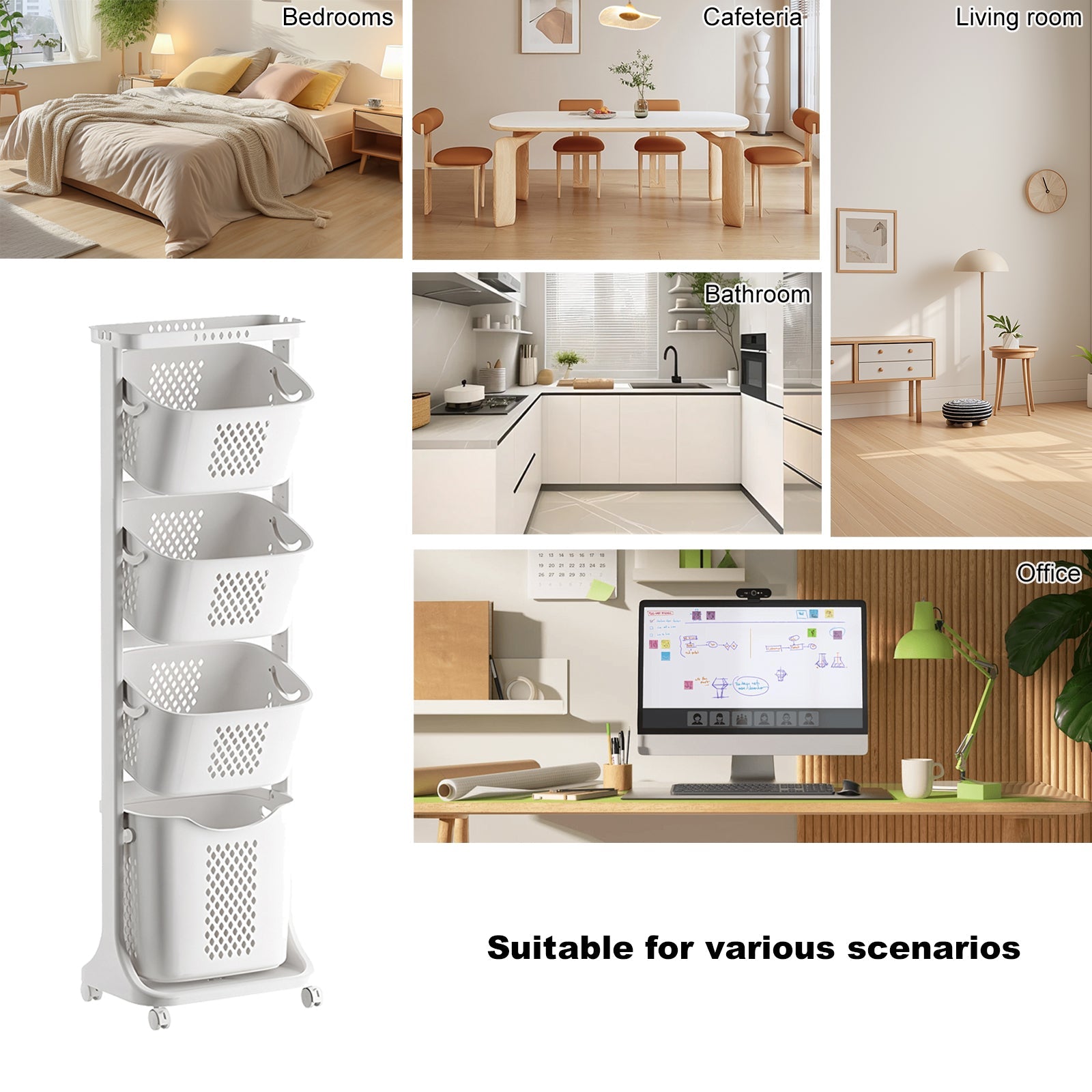 4-Tier Laundry Hamper Sorter by HouseOfZazla
