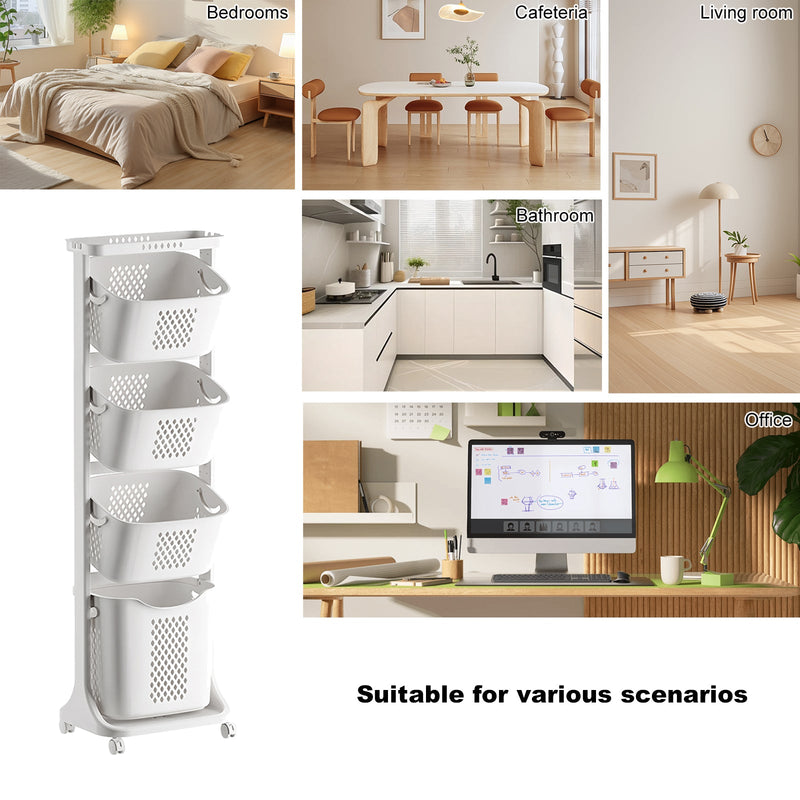 4-Tier Laundry Hamper Sorter by HouseOfZazla