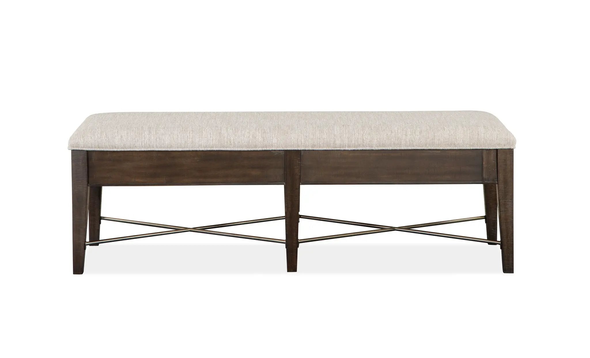Westley Falls - Bench With Upholstered Seat - Graphite by Unique Piece Furniture
