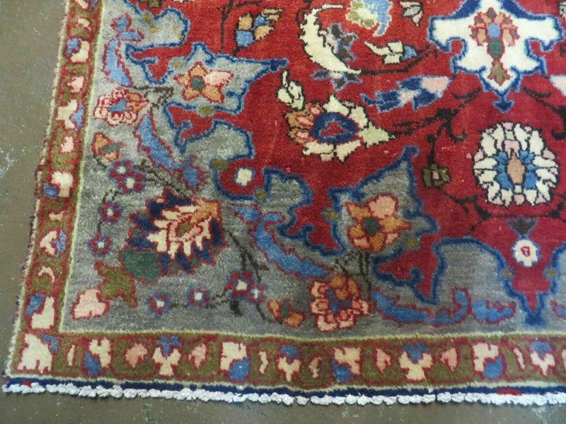 4' X 6' Antique Handmade India Floral Oriental Wool Rug Vegetable Dyes #120 by Jewel Rugs