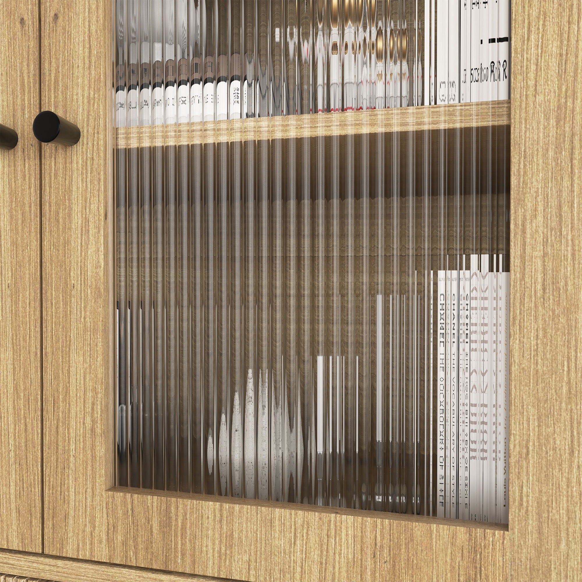Modern Tech Inspired Dome Cabinet With LED Lighting by HouseOfZazla