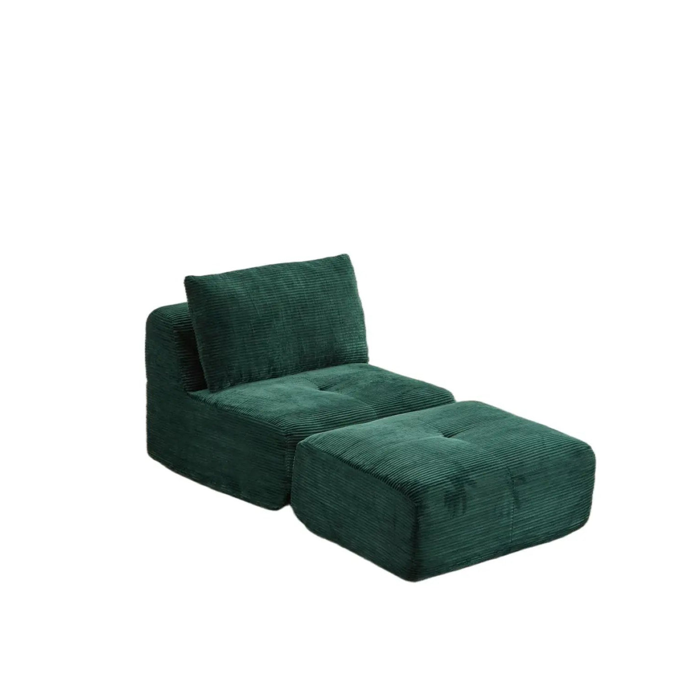 Single Chaise Longue With Movable Ottoman For Living Room by HouseOfZazla