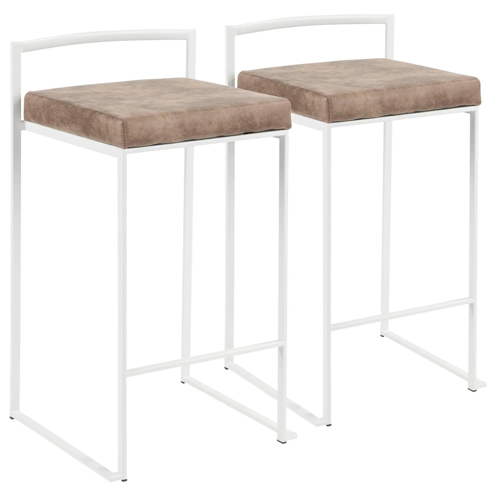 Fuji - Simple Elegance, Contemporary Stackable Counter Stool by HouseOfZazla