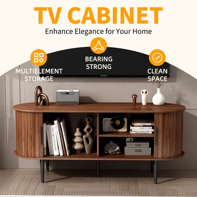 47" Modern TV Console Table with Storage Compartment by HouseOfZazla