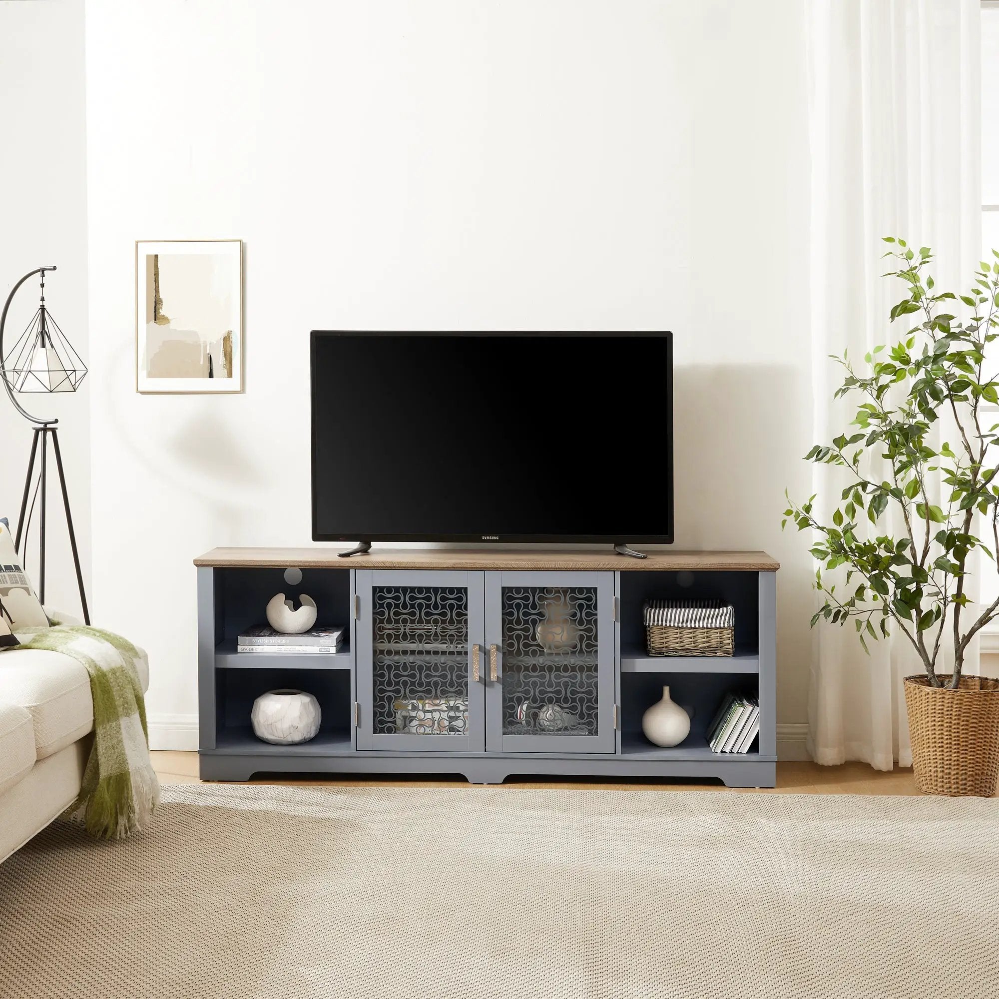 Modern Farmhouse TV Media Stand by BLAKHOM