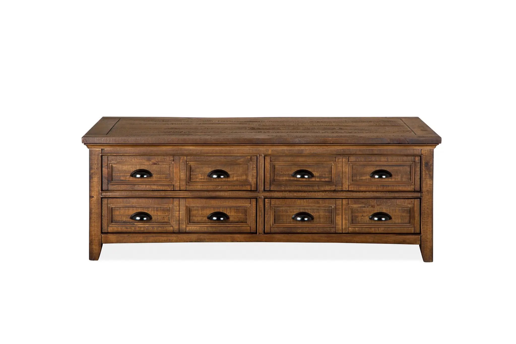 Bay Creek - Lift Top Storage Cocktail Table With Casters - Toasted Nutmeg by Unique Piece Furniture