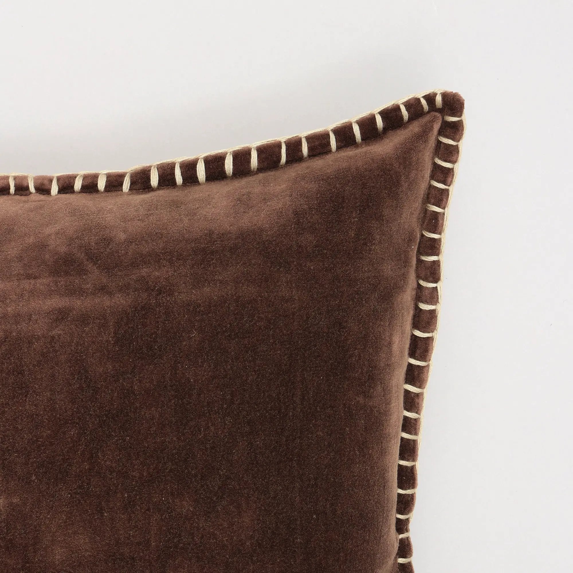 Olivia Stonewashed Velvet Pillow – 19" Square by HouseOfZazla