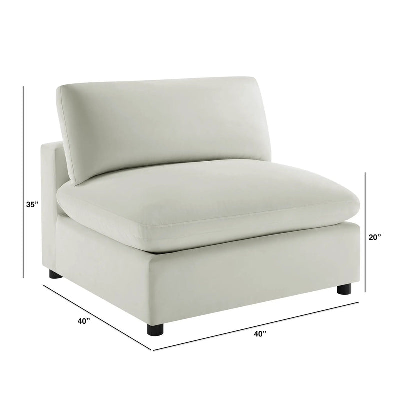 Caylie - Armless Slipper Chair by HouseOfZazla