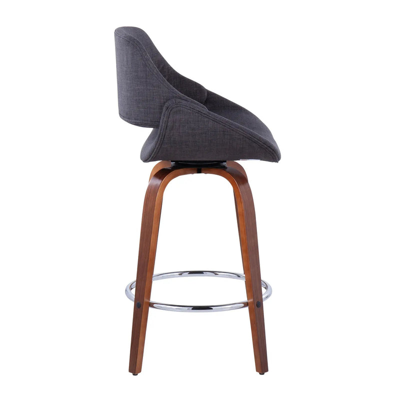 26" Mid-Century Modern Fixed-Height Counter Stool by HouseOfZazla