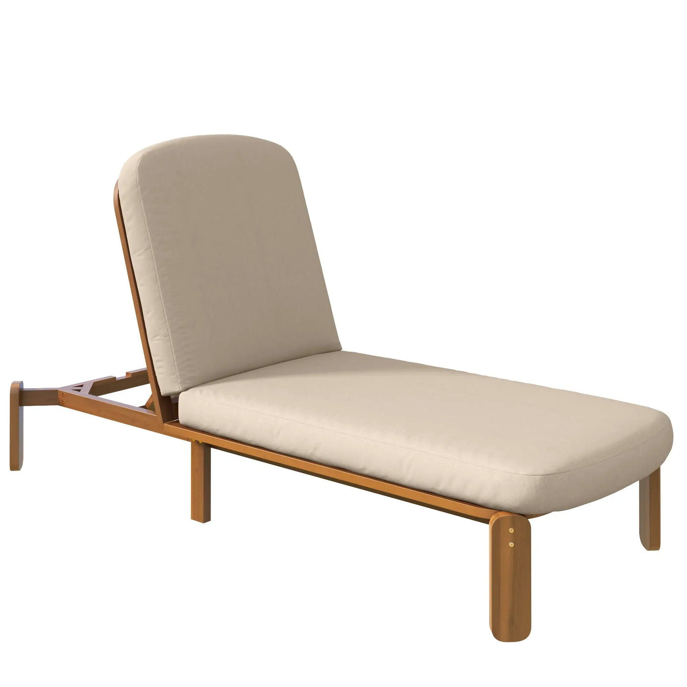Outdoor Chaise Lounge With Adjustable Backrest by HouseOfZazla