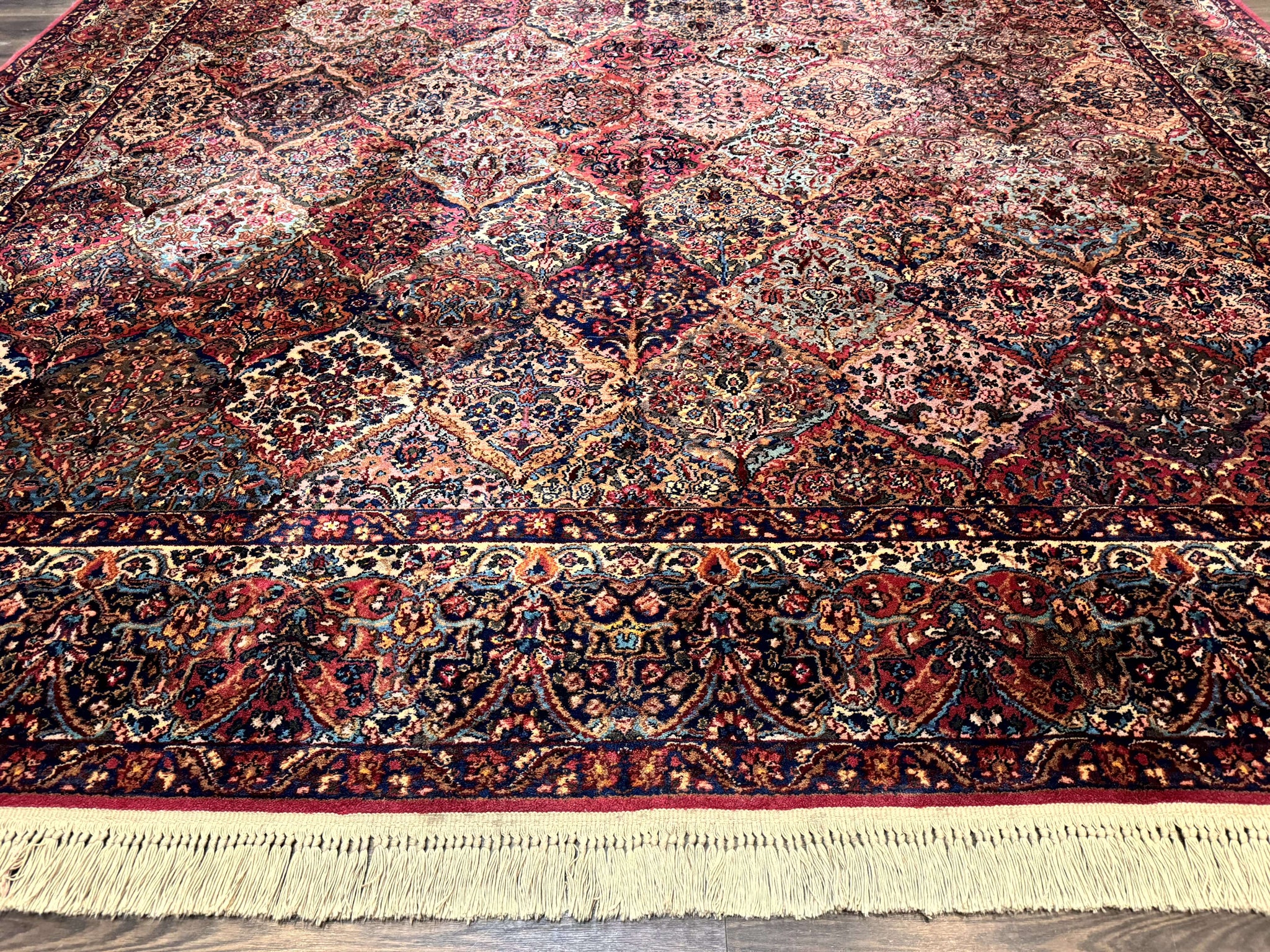 12x16 Karastan Multicolor Panel Kirman Rug #717, Rare Palace Size Wool Original 700 Series by Jewel Rugs
