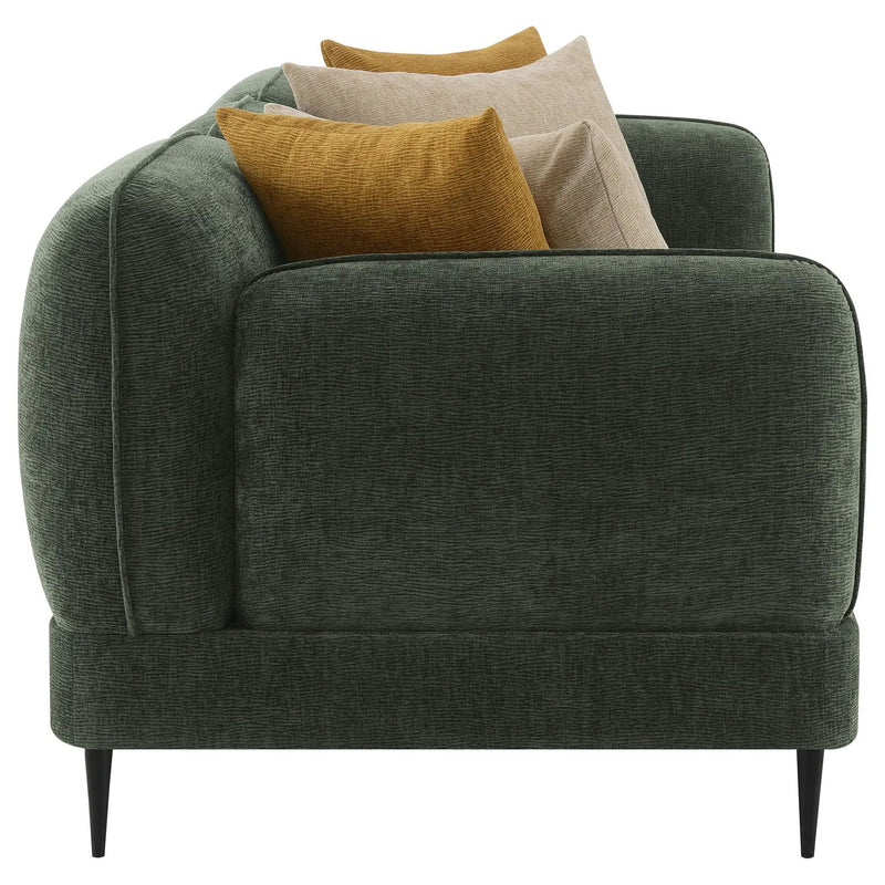 Jade 2-piece Chenille Upholstered Sofa Set Green by Unique Piece Furniture