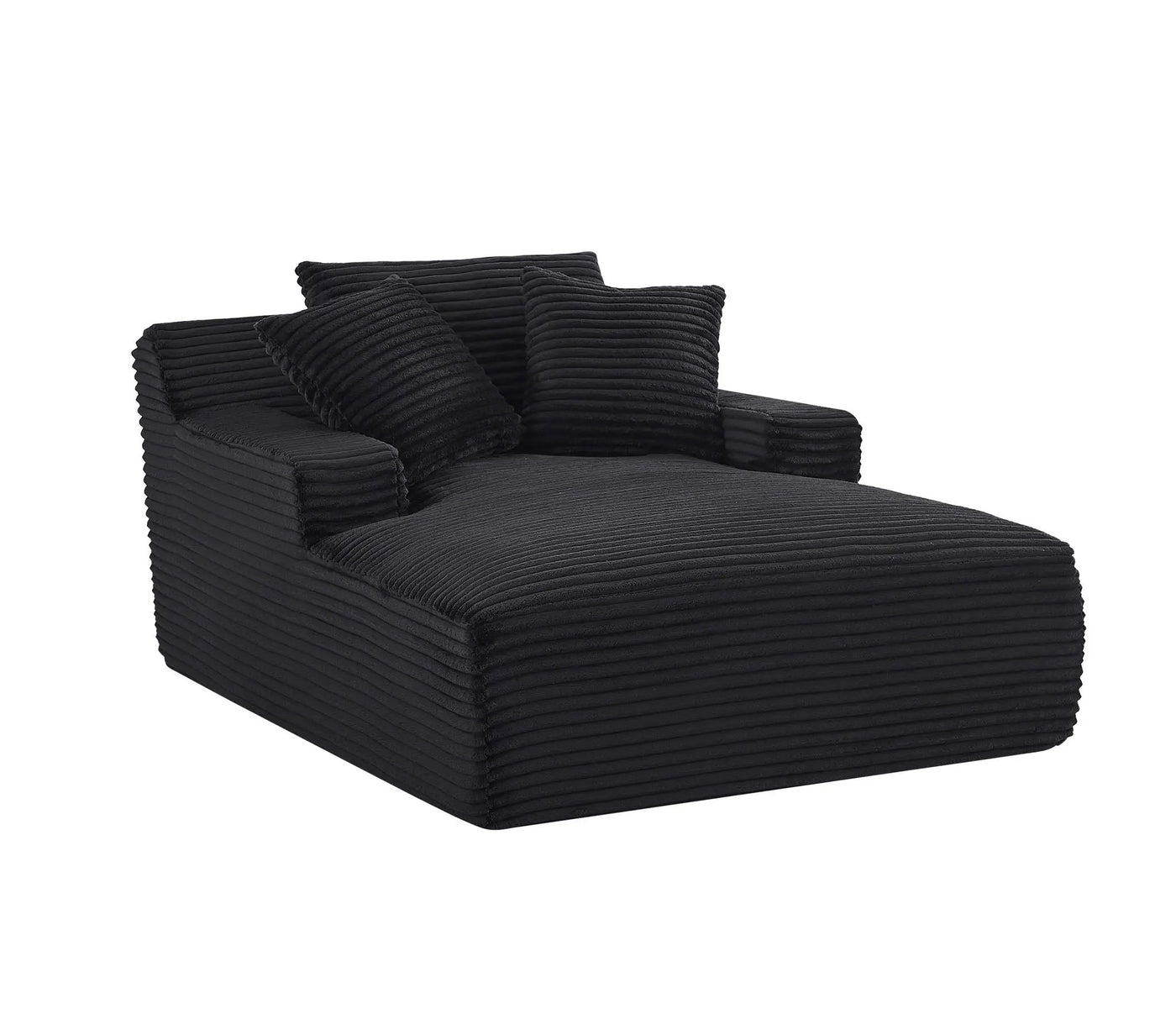 Cloudline - Oversized Chaise Lounge, Modern Comfy Couch With Full Foam Cushioning, Cozy Sleeper Sofabed by Unique Piece Furniture